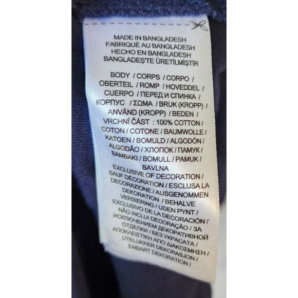 POLO Ralph Lauren Navy Blue Spellout Graphic T Shirt Youth Size XL (18-20) - Picture 8 of 10